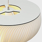 Подвесной светильник с белыми изящными декоративными лепестками Volumetric Petal Lamp варинант исполнения - 9 | Loft Concept в Ижевске