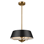 Подвесной светильник с конусовидным металлическим абажуром черного цвета Kichler варинант исполнения - 2 | Loft Concept в Ижевске