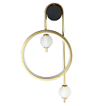 Бра с круглой рамкой и стеклянными белыми шарами B.LUX C Ball варинант исполнения - 1 | Loft Concept в Ижевске