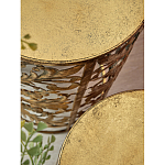 Столик приставной с цветочной резной фактурой Madagascar варинант исполнения - 2 | Loft Concept в Ижевске