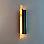 Бра вертикальное с мраморными рассеивателями на черном корпусе Gutter варинант исполнения - 2 | Loft Concept в Ижевске