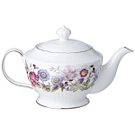 Чайный сервиз из фарфора с рисунком цветов на 6 персон 14 предметов Garden Whisper Porcelain Set  варинант исполнения - 1 | Loft Concept в Ижевске