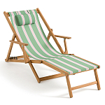 Шезлонг из акации и ткани Venezuela варинант исполнения - 1 | Loft Concept в Ижевске