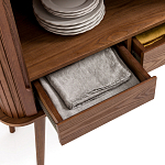 Буфет с двумя раздвижными дверцами Toinette Brown Wooden Cupboard варинант исполнения - 5 | Loft Concept в Ижевске