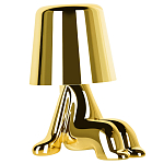 Настольная лампа фигурная цвета золото с гладким абажуром Высота 16 см Sophia варинант исполнения - 2 | Loft Concept в Ижевске