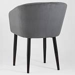 Мягкое кресло на металлических ножках Shaggy Dark Grey варинант исполнения - 4 | Loft Concept в Ижевске