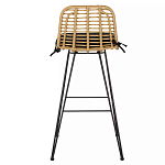 Стул барный с ротанговым плетением Half Bar Chair with Wicker без подлокотников варинант исполнения - 3 | Loft Concept в Ижевске