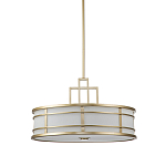 Подвесной светильник цвета латунь с белым матовым плафоном с геометрическим рисунком Feiss варинант исполнения - 1 | Loft Concept в Ижевске