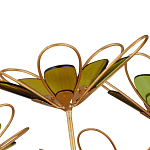 Люстра золотого цвета в форме цветка Hanging Flowers варинант исполнения - 2 | Loft Concept в Ижевске