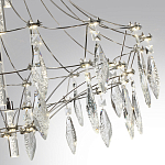 Люстра подвесная из металла с хрустальными прозрачными подвесками Quasar 81 варинант исполнения - 13 | Loft Concept в Ижевске