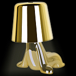 Настольная лампа фигурная цвета золото с гладким абажуром Высота 16 см Sophia варинант исполнения - 7 | Loft Concept в Ижевске