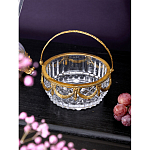 Корзиночка из прозрачного стекла с бронзовой ручкой Eden Garden варинант исполнения - 3 | Loft Concept в Ижевске