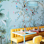 Обои ручная роспись Amazonia Duck Egg варинант исполнения - 5 | Loft Concept в Ижевске