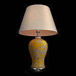 Настольная лампа желтая с изображением белых птиц Flight Among Acacia варинант исполнения - 4 | Loft Concept в Ижевске