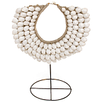 Этническое ожерелье из ракушек на подставке White Shells Necklace варинант исполнения - 1 | Loft Concept в Ижевске