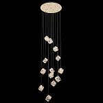 Люстра каскадная с мозаичным хрустальным оформлением Sparks of Crystal варинант исполнения - 3 | Loft Concept в Ижевске