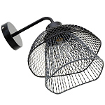 Бра с сетчатым металлическим абажуром Black Mesh Lampshade варинант исполнения - 4 | Loft Concept в Ижевске