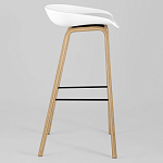 Барный стул на ножках из натурального дерева Boras White варинант исполнения - 2 | Loft Concept в Ижевске