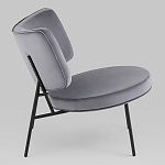 Мини-кресло District Lounge велюр серый варинант исполнения - 2 | Loft Concept в Ижевске