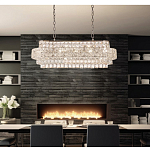 Люстра овальной формы хрустальная в неоклассическом стиле Majesty варинант исполнения - 8 | Loft Concept в Ижевске