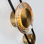 Бра со стеклянными плафонами в форме дисков Savio Brown Glass Disc Light варинант исполнения - 3 | Loft Concept в Ижевске
