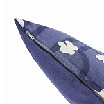 Подушка декоративная синяя с цветочным принтом Blossom Essence Emily варинант исполнения - 2 | Loft Concept в Ижевске