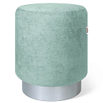 Пуф мятный велюр на металлическом основании Golden Belt варинант исполнения - 1 | Loft Concept в Ижевске