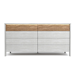 Комод 8 ящиков с подсветкой на рельефном фасаде Warm Industrial варинант исполнения - 1 | Loft Concept в Ижевске