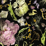 Круглый журнальный столик со столешницей из эпоксидной смолы Epoxy Resin Flowers Coffee Table варинант исполнения - 9 | Loft Concept в Ижевске