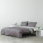 Постельное белье из сатина с принтом треугольники 150х200 см Triangular Dreams варинант исполнения - 6 | Loft Concept в Ижевске