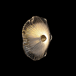 Бра в форме прозрачного стеклянного цветка с рельефной текстурой Textured Glass варинант исполнения - 8 | Loft Concept в Ижевске