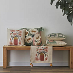 Подушка с цветочным принтом Blooming Elegance Rose варинант исполнения - 5 | Loft Concept в Ижевске