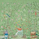 Обои ручная роспись Belvoir Pistachio варинант исполнения - 1 | Loft Concept в Ижевске