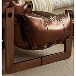 Кресло-диван кожаное на деревянном каркасе Medieval Furniture варинант исполнения - 6 | Loft Concept в Ижевске