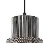 Подвесной светильник со стеклянным рифленым плафоном цилиндрической формы Eliara 13 варинант исполнения - 12 | Loft Concept в Ижевске