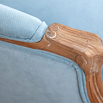 Кресло Ava Classical Armchair light blue velour варинант исполнения - 5 | Loft Concept в Ижевске