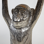 Столик с подстольем в виде обезьянки Bombay Nickel варинант исполнения - 4 | Loft Concept в Ижевске