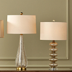 Настольная лампа с фактурным стеклянным корпусом Glamorous Pommel варинант исполнения - 4 | Loft Concept в Ижевске