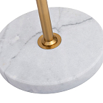 Торшер с мраморным столиком и золотым плафоном Ezio Floor Lamp варинант исполнения - 4 | Loft Concept в Ижевске