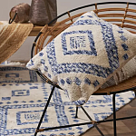 Чехол на подушку с узором в этно-стиле Blue Ikat варинант исполнения - 5 | Loft Concept в Ижевске