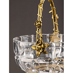 Конфетница с бронзовой ручкой и фарфоровой птичкой на крышке Eden Garden варинант исполнения - 6 | Loft Concept в Ижевске