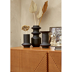 Комод с геометрическим рисунком на ящиках Anders Dark Wood варинант исполнения - 6 | Loft Concept в Ижевске