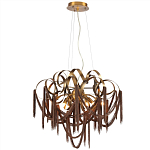 Люстра подвесная с переплетенными металлическими лентами и цепочками Atlantis Chain варинант исполнения - 2 | Loft Concept в Ижевске