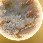 Бра в форме диска цвета латунь Brass Borders варинант исполнения - 2 | Loft Concept в Ижевске