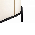 ТВ-тумба белая с чёрной столешницей с 2-мя дверками и ящиком San Marco варинант исполнения - 6 | Loft Concept в Ижевске