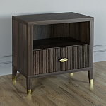 Прикроватная тумбочка с полкой Elsa Dreams Walnut  варинант исполнения - 1 | Loft Concept в Ижевске