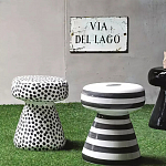 Дизайнерский журнальный стол белый в чёрный горох Gefan варинант исполнения - 2 | Loft Concept в Ижевске