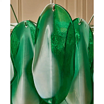 Люстра из стеклянных зеленых лепестков Petalled Illuminator варинант исполнения - 7 | Loft Concept в Ижевске