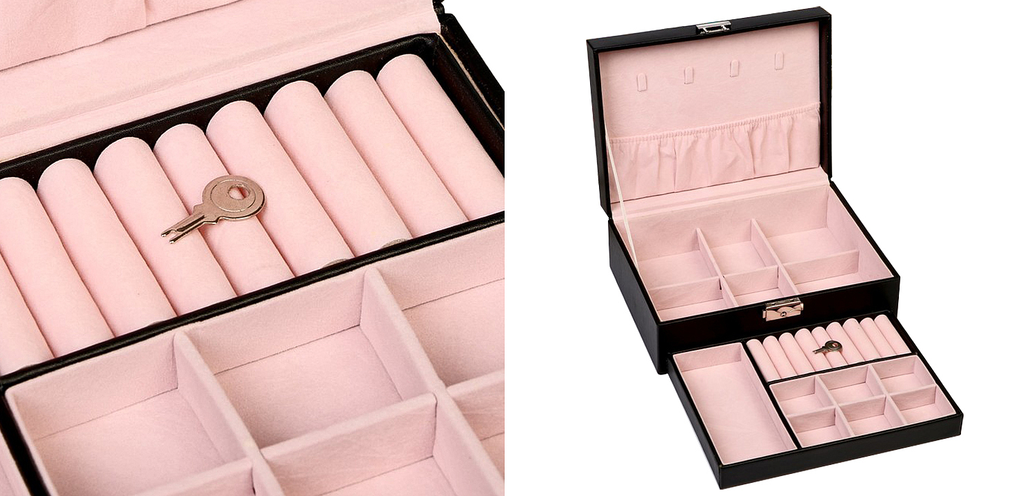 Шкатулка Brangwen Jewerly Organizer Box black Шкатулка Brangwen Jewerly Organizer Box black - Loft-Concept в Ижевске