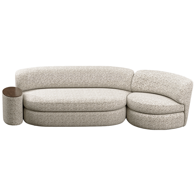 Диван модульный со столиком Ulysses Молочный Орех в Ижевске | Loft Concept 